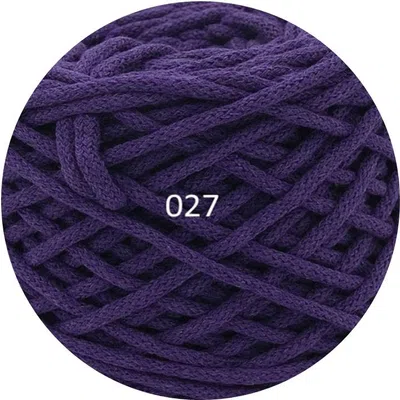 Sznurek bawełniany pleciony 3mm, 200m - fioletowy (118)