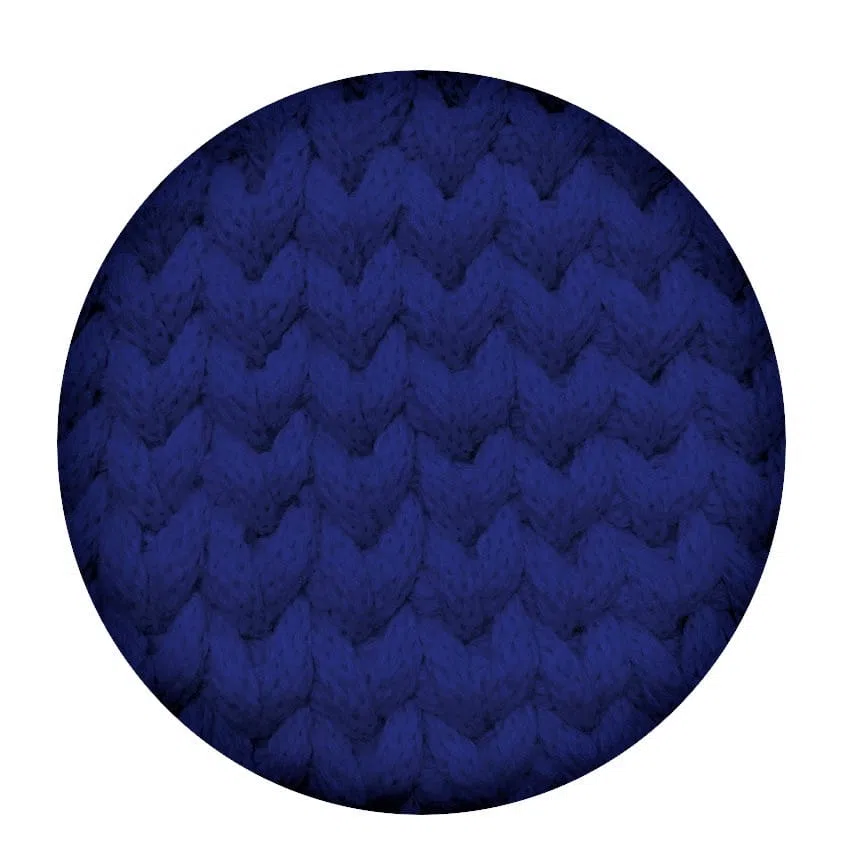 Sznurek bawełniany pleciony 4mm, 100m - chabrowy (315)