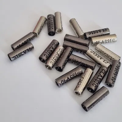 Końcówka metalowa 22 mm classic srebrny 2szt