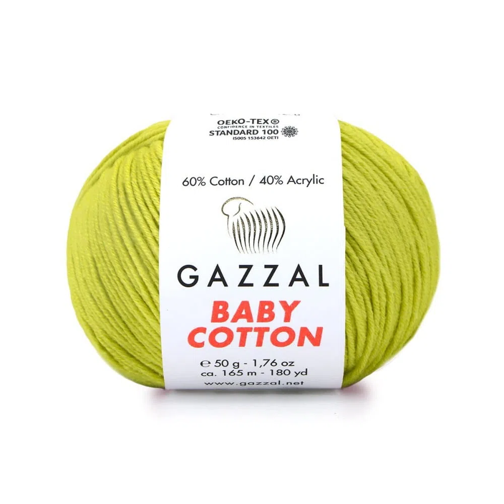 Baby Cotton Gazzal 3457 limonka