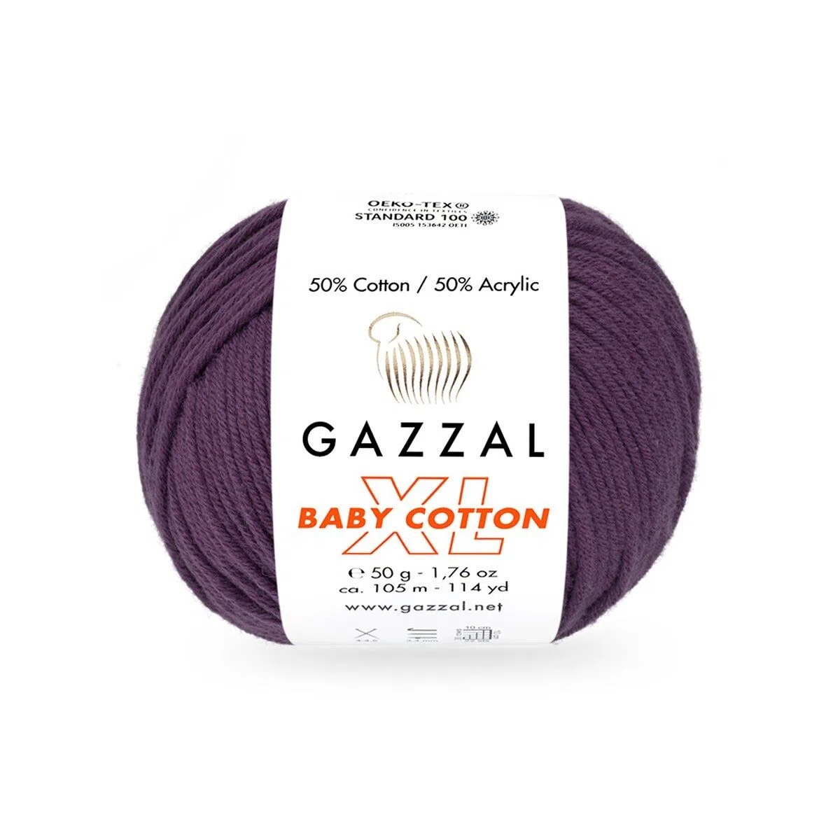 Baby Cotton XL Gazzal 3441 śliwkowy