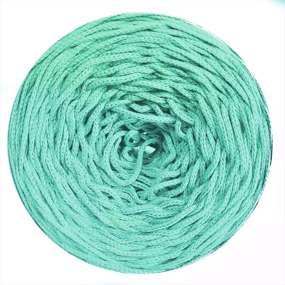 Sznurek bawełniany pleciony 3mm, 200m - miętowy (129)