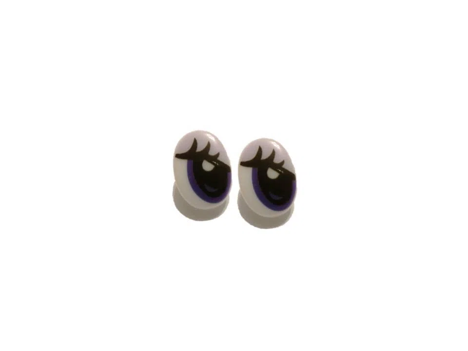 Oczy 12x17mm fiolet