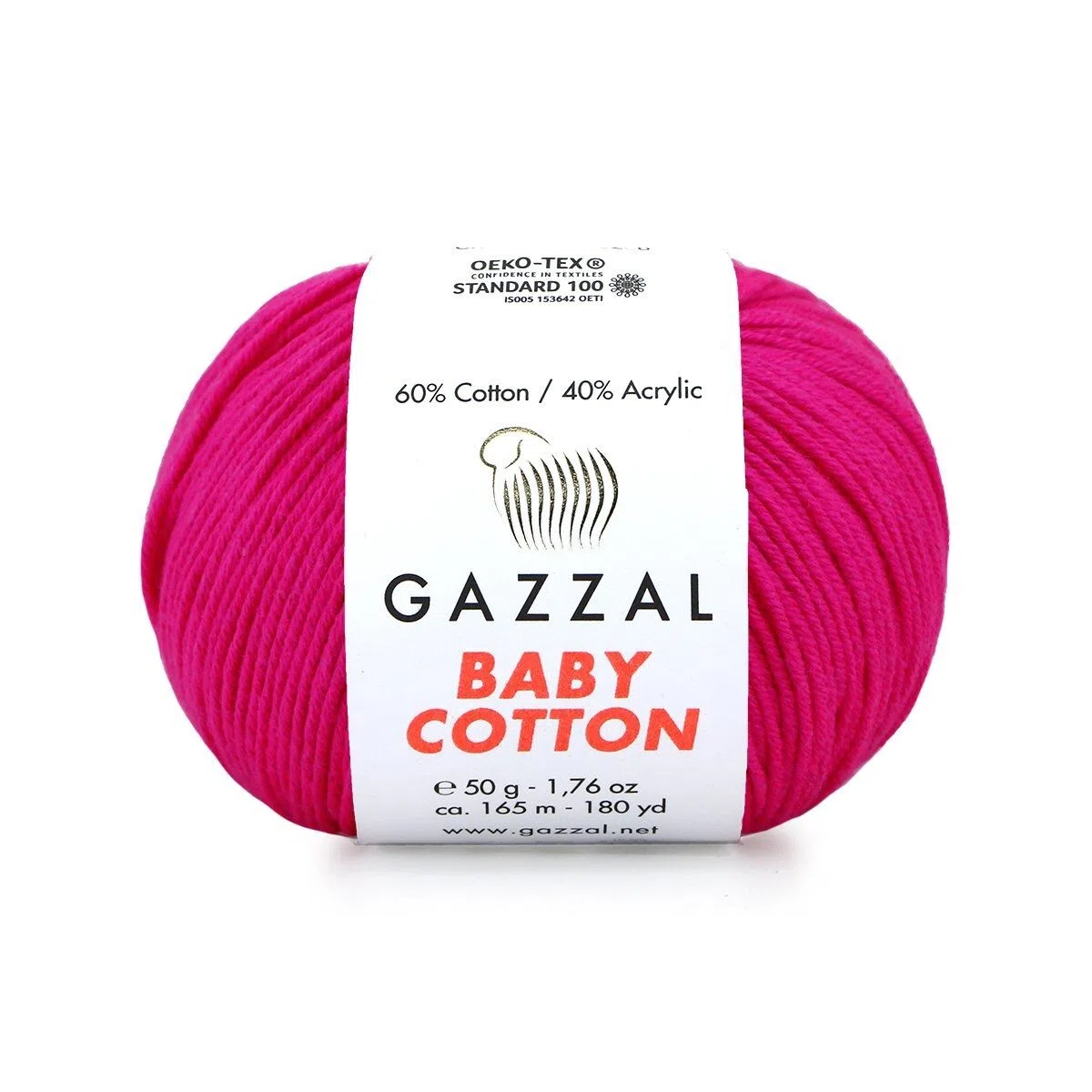 Baby Cotton Gazzal 3461 różowy żywy