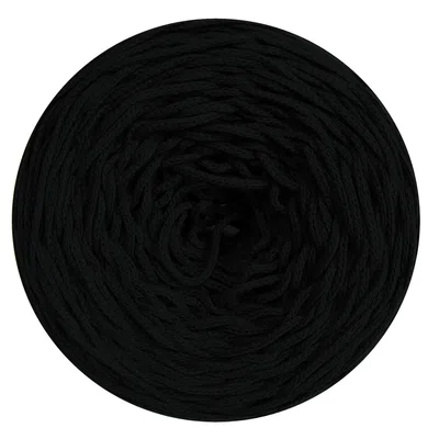 Sznurek bawełniany pleciony 3mm, 200m - czarny (107)