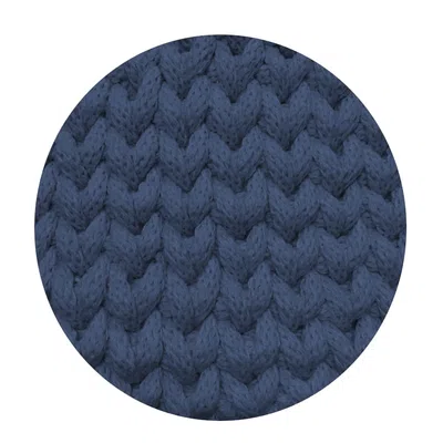 Sznurek bawełniany pleciony 5mm, 100m - jeansowy (17)