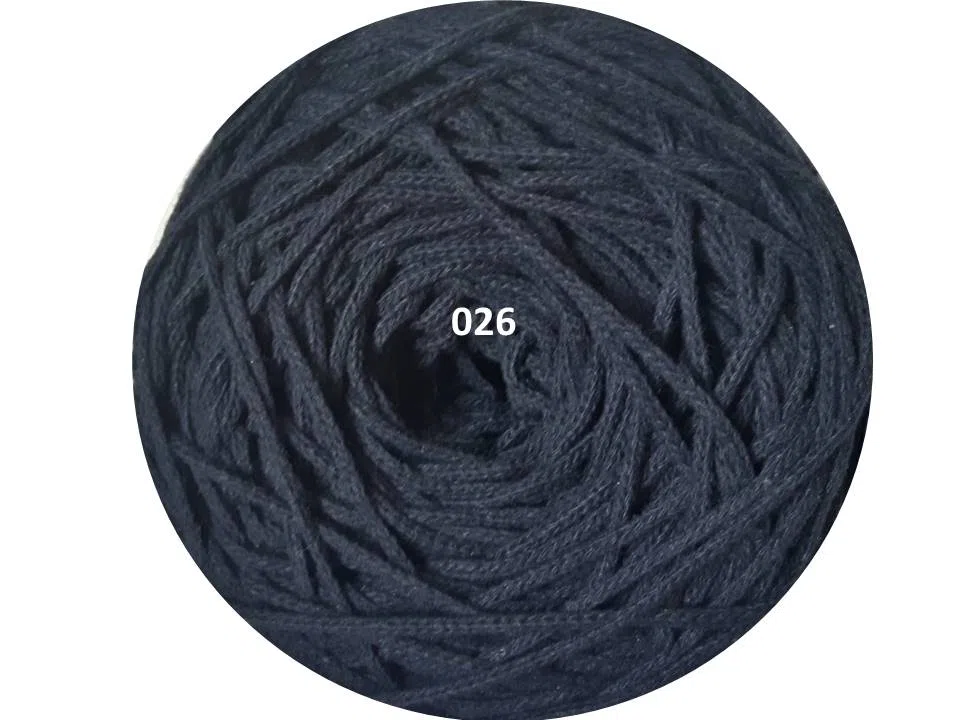 Sznurek bawełniany pleciony 3mm, 200m - granatowy (116)