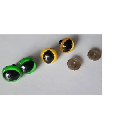 Oczy 14mm kocie żółte