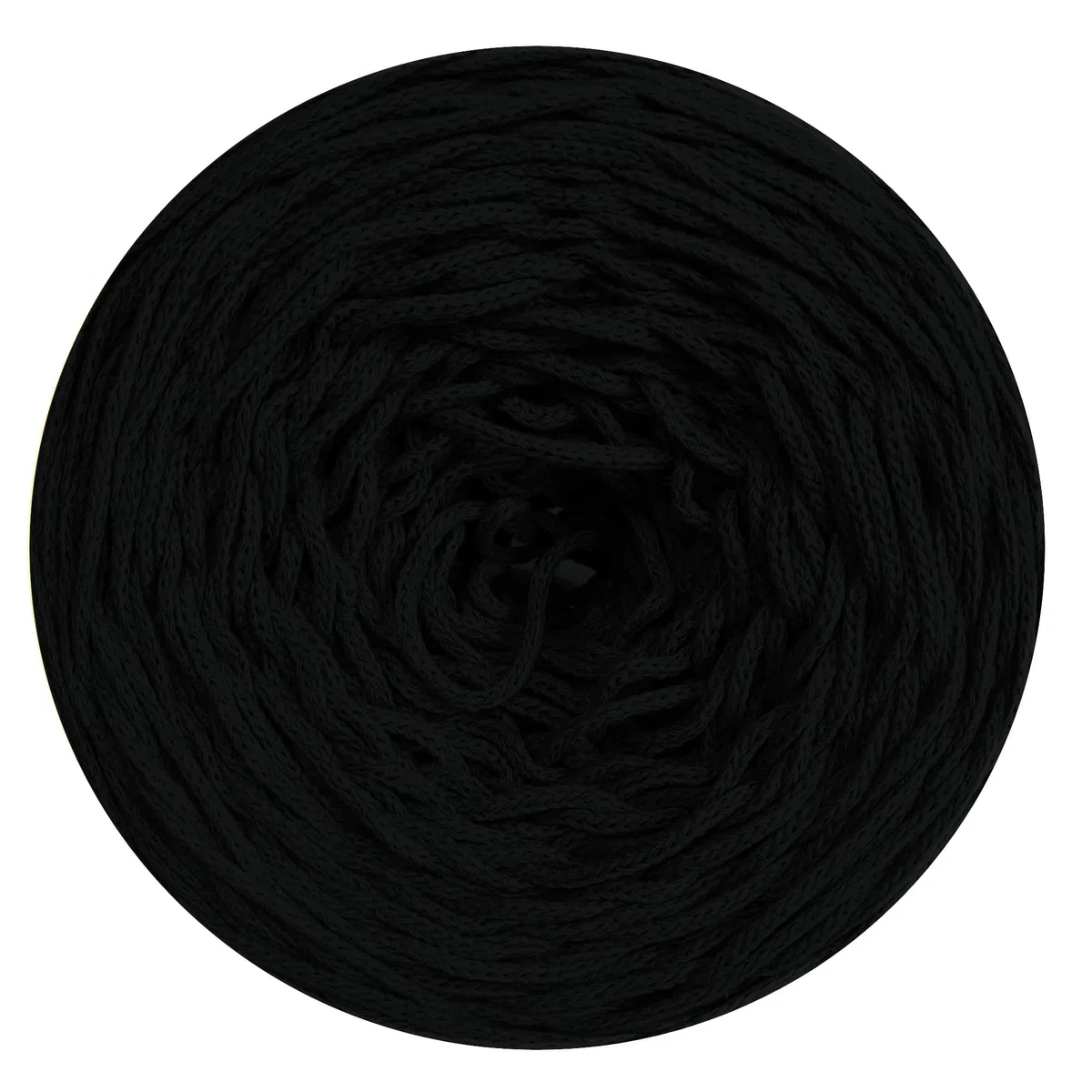 Sznurek bawełniany pleciony 3mm, 100m - czarny (107)