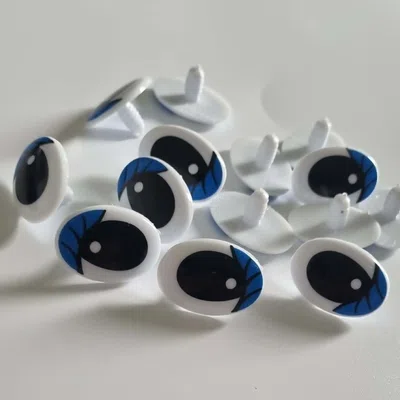Oczy 21 x 30 mm niebieskie