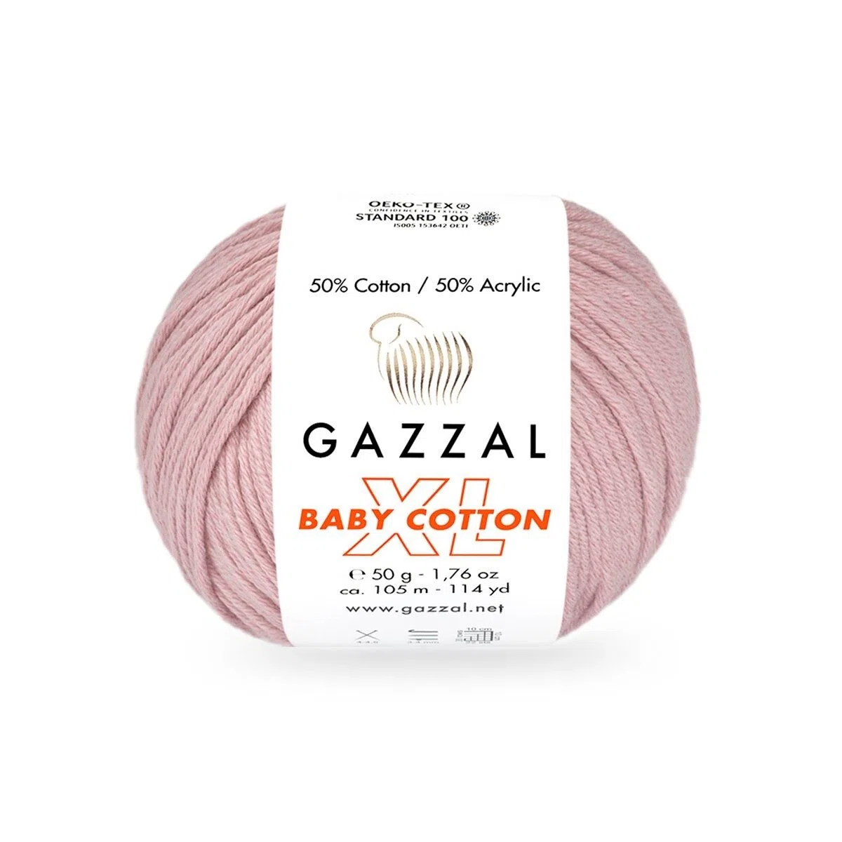 Baby Cotton XL Gazzal 3444 pudrowy róż