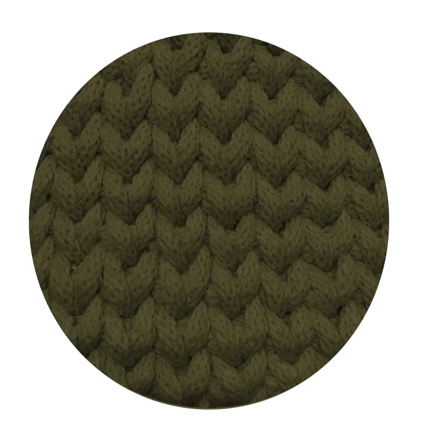 Sznurek bawełniany pleciony 5mm, 100m - khaki (33)