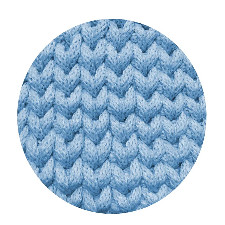 Sznurek bawełniany pleciony 4mm, 100m - błękitny (312)