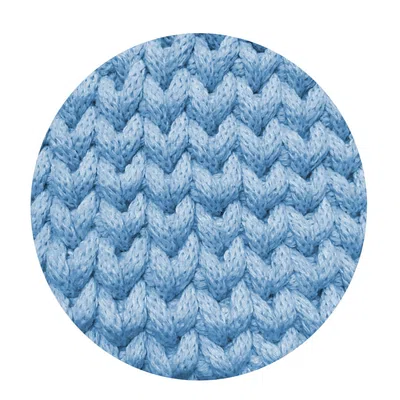 Sznurek bawełniany pleciony 4mm, 100m - błękitny (312)