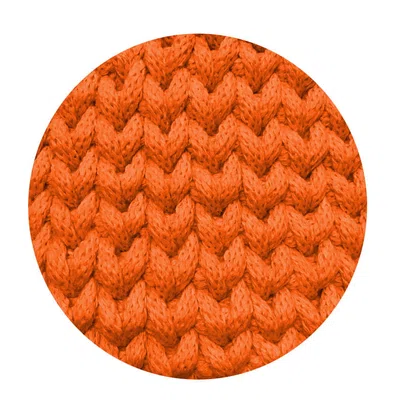Sznurek bawełniany pleciony 4mm, 100m - pomarańczowy (325)