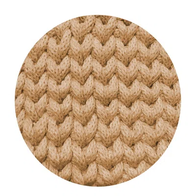 Sznurek bawełniany pleciony bez rdzenia 5mm, 100m - cappuccino (204)