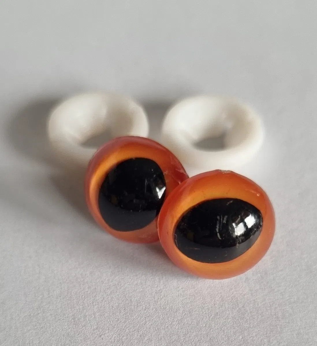 Oczy 15mm kocie rude