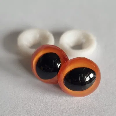 Oczy 15mm kocie rude
