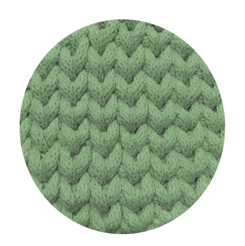 Sznurek bawełniany pleciony 4mm, 100m - szałwia (334)