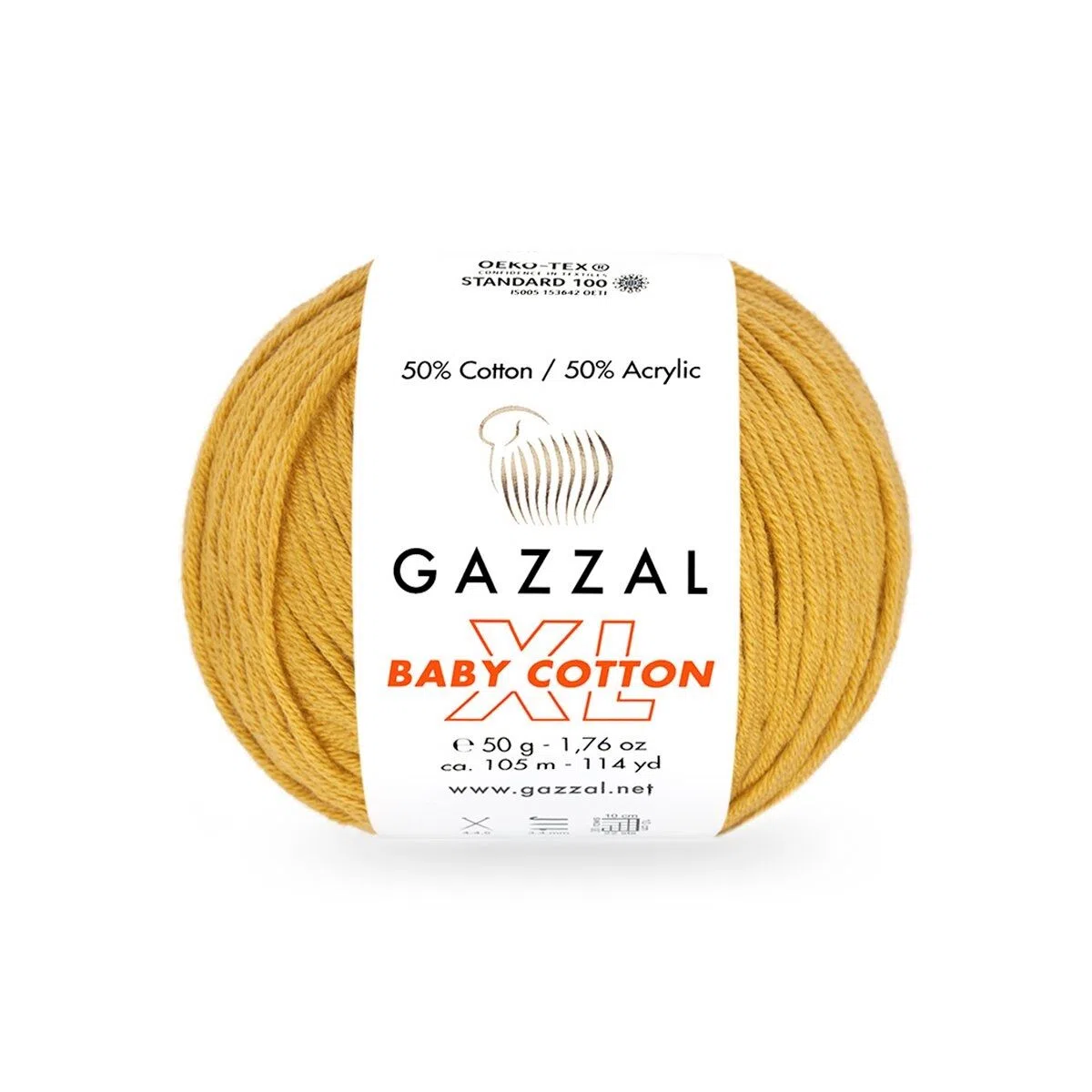 Baby Cotton XL Gazzal 3447 musztardowy