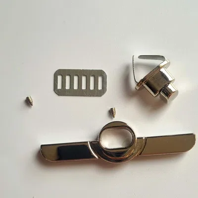 Zapięcie do torebki 20x73 mm srebrne