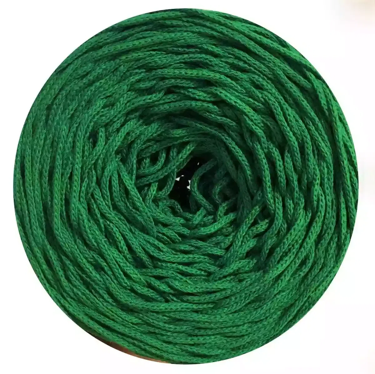Sznurek bawełniany pleciony 3mm, 200m - szmaragd (131)