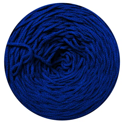 Sznurek bawełniany pleciony 3mm, 200m - chabrowy (115)