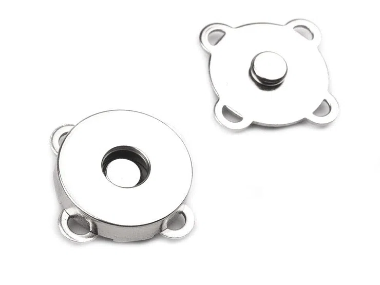 Zapięcie magnetyczne 18mm srebrne