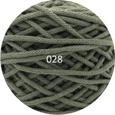 Sznurek bawełniany pleciony 3mm, 200m - khaki (133)