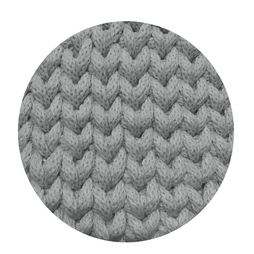 Sznurek bawełniany pleciony 4mm, 100m - szary (310)