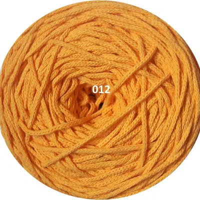 Sznurek bawełniany pleciony 3mm, 200m - żółty (127)